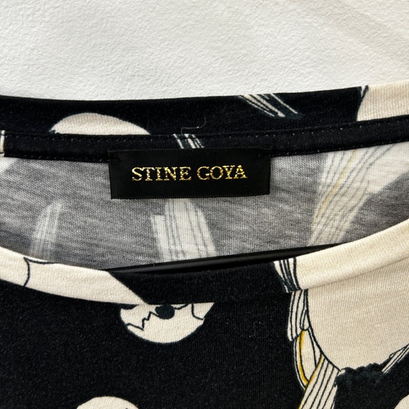 Stine Goya Bird Navy Tee size small - Picture 3 of 4